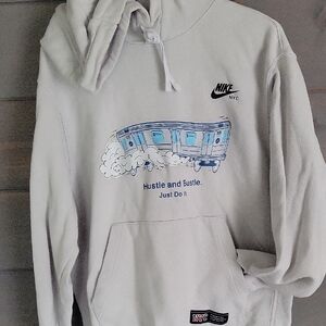 Nike White Graphic Sweater Pullover